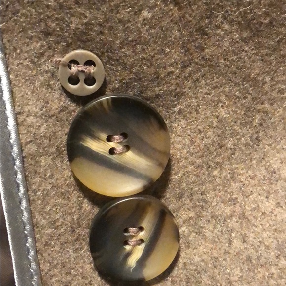 NEW YORK & CO HEATHER TAN PEA COAT - Picture 8 of 8